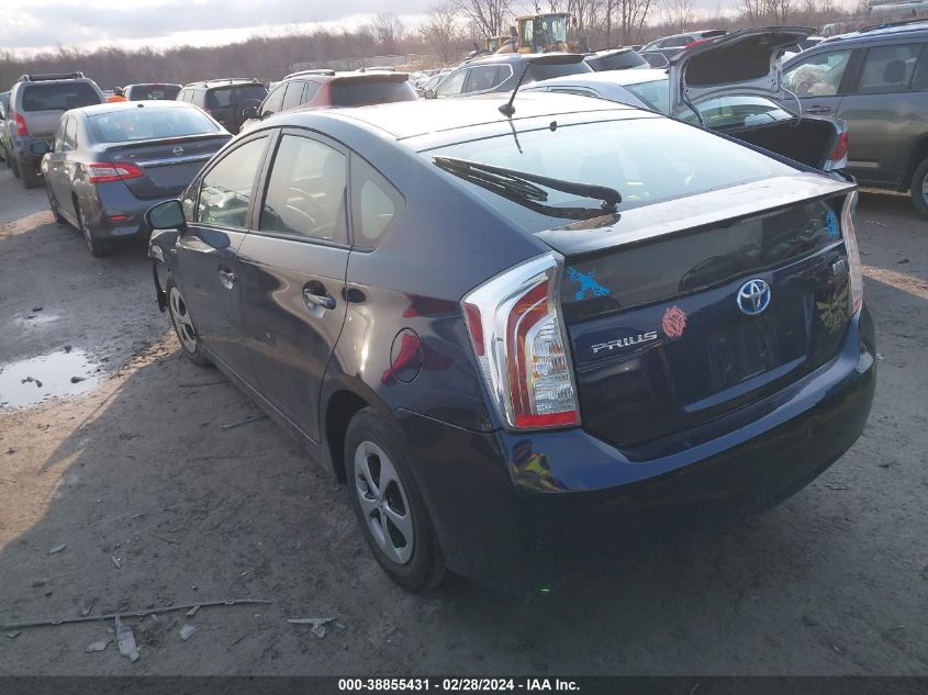 2013 Toyota Prius Two VIN: JTDKN3DU4D0349175 Lot: 38855431