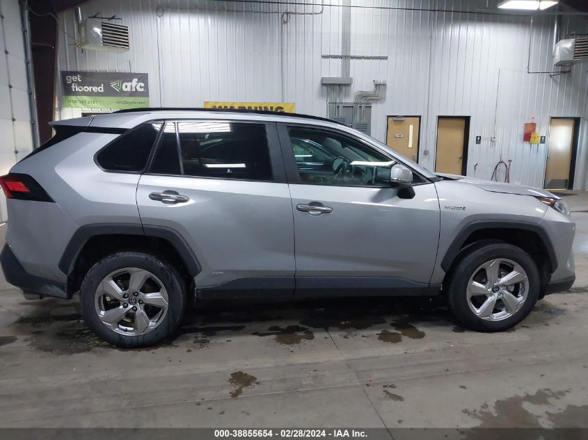 2020 Toyota Rav4 Limited Hybrid VIN: 2T3DWRFV1LW074793 Lot: 38855654