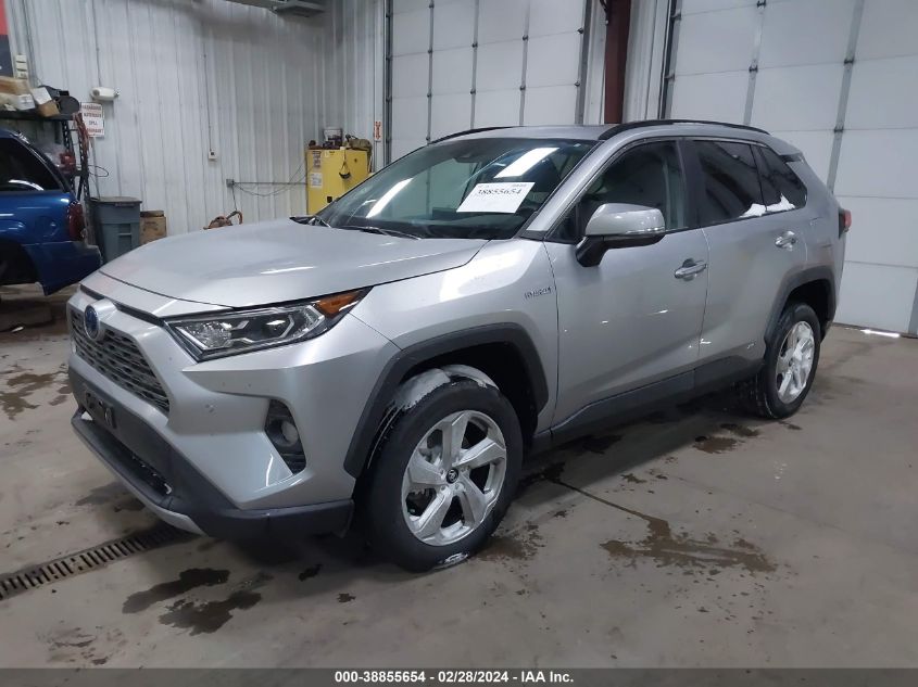 2020 Toyota Rav4 Limited Hybrid VIN: 2T3DWRFV1LW074793 Lot: 38855654