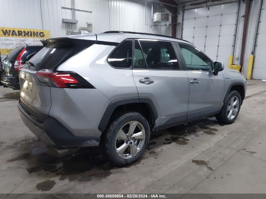 2020 Toyota Rav4 Limited Hybrid VIN: 2T3DWRFV1LW074793 Lot: 38855654