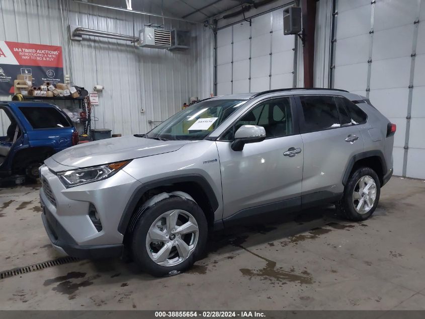 2020 Toyota Rav4 Limited Hybrid VIN: 2T3DWRFV1LW074793 Lot: 38855654