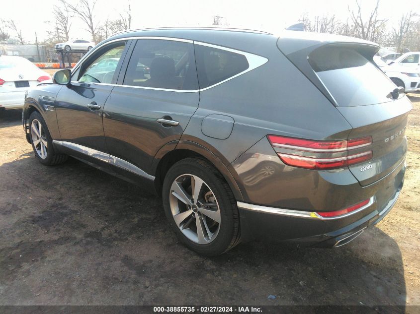 2021 Genesis Gv80 3.5T Awd VIN: KMUHCESC7MU056771 Lot: 38855735