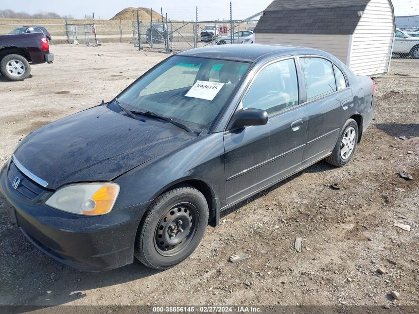 2003 Honda Civic Lx VIN: JHMES16503S003643 Lot: 38856145