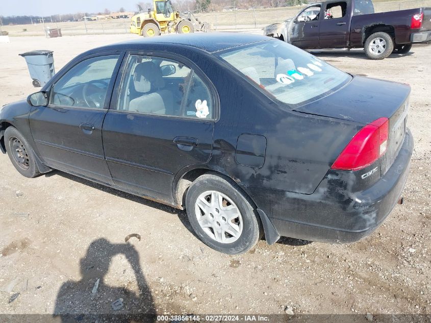 2003 Honda Civic Lx VIN: JHMES16503S003643 Lot: 38856145