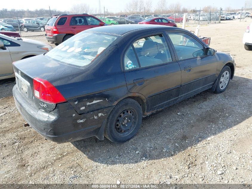 2003 Honda Civic Lx VIN: JHMES16503S003643 Lot: 38856145