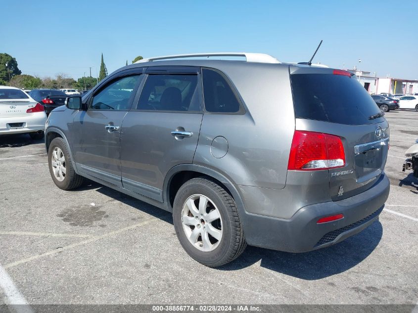 2013 Kia Sorento Lx VIN: 5XYKT4A61DG358010 Lot: 38856774