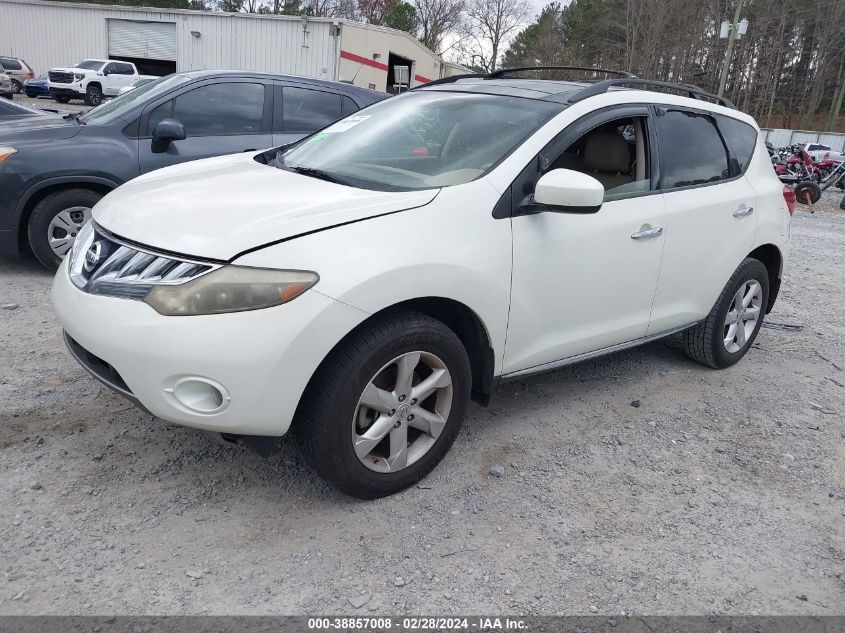 2009 Nissan Murano Sl VIN: JN8AZ18U89W018056 Lot: 38857008