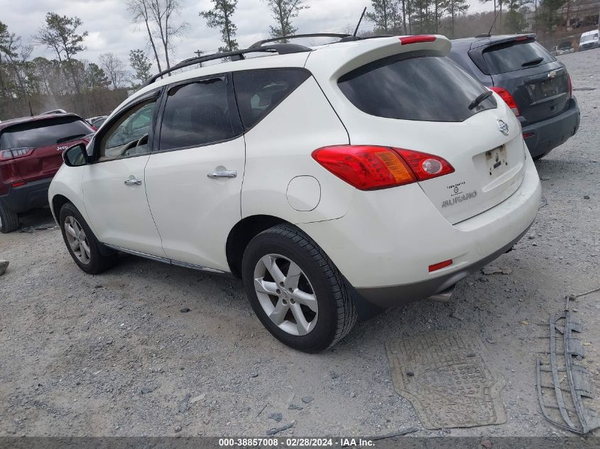 2009 Nissan Murano Sl VIN: JN8AZ18U89W018056 Lot: 38857008