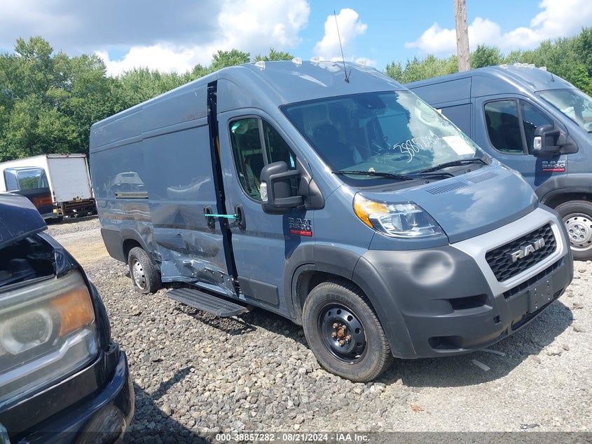 2021 Ram Promaster 3500 Cargo Van High Roof 159 Wb Ext VIN: 3C6MRVJG9ME544470 Lot: 38857282