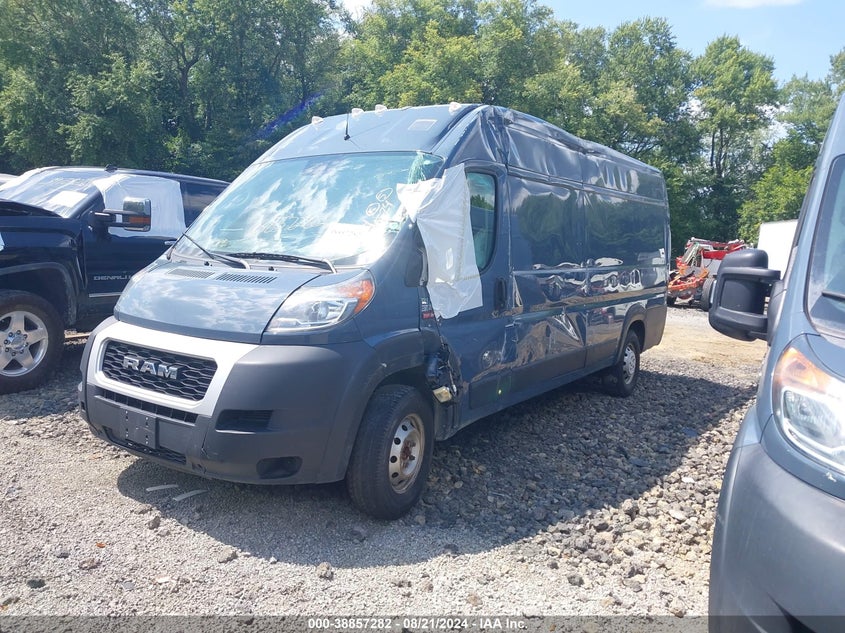 2021 Ram Promaster 3500 Cargo Van High Roof 159 Wb Ext VIN: 3C6MRVJG9ME544470 Lot: 38857282