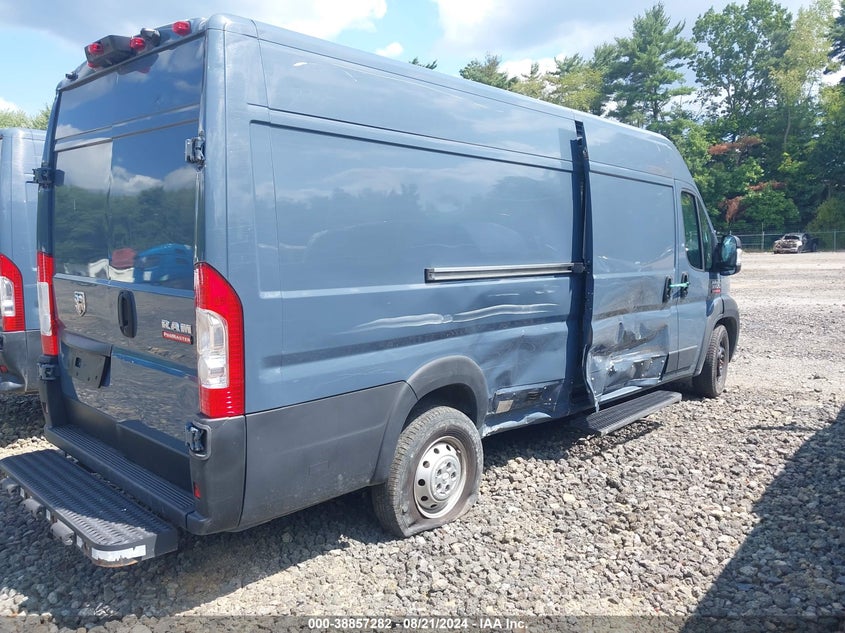 2021 Ram Promaster 3500 Cargo Van High Roof 159 Wb Ext VIN: 3C6MRVJG9ME544470 Lot: 38857282