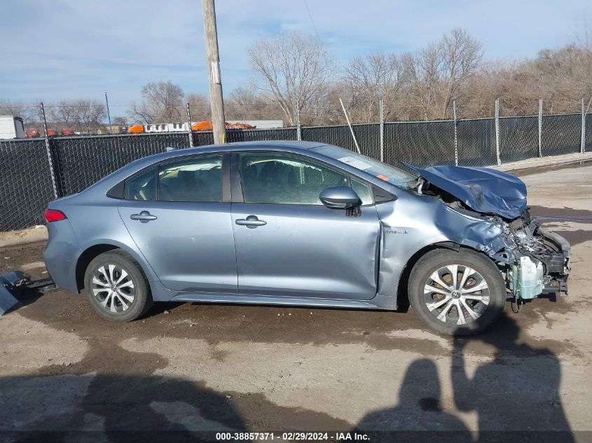 2020 Toyota Corolla Hybrid Le VIN: JTDEBRBE8LJ019004 Lot: 38857371