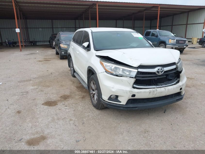 2015 Toyota Highlander Le Plus V6 VIN: 5TDZKRFH5FS088567 Lot: 38857461