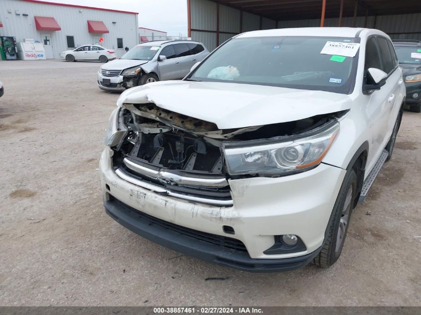 2015 Toyota Highlander Le Plus V6 VIN: 5TDZKRFH5FS088567 Lot: 38857461