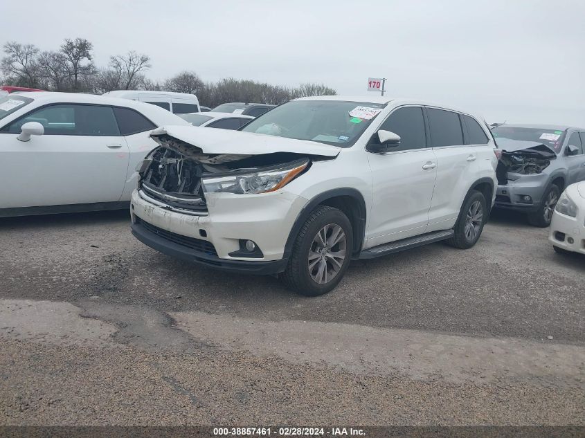 2015 Toyota Highlander Le Plus V6 VIN: 5TDZKRFH5FS088567 Lot: 38857461