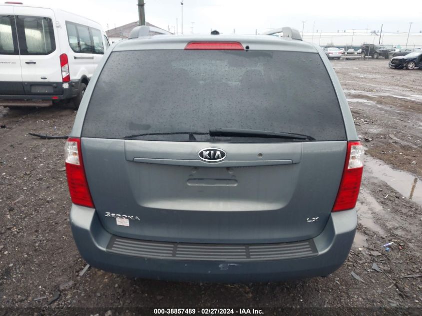 2009 Kia Sedona Lx VIN: KNDMB233996312342 Lot: 39372871