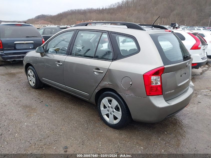 2009 Kia Rondo Lx VIN: KNAFG528297249486 Lot: 38857640