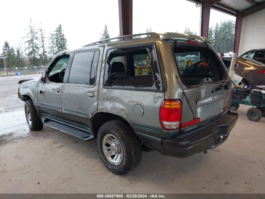 1999 Mercury Mountaineer VIN: 4M2DU55P9XUJ02273 Lot: 38857905