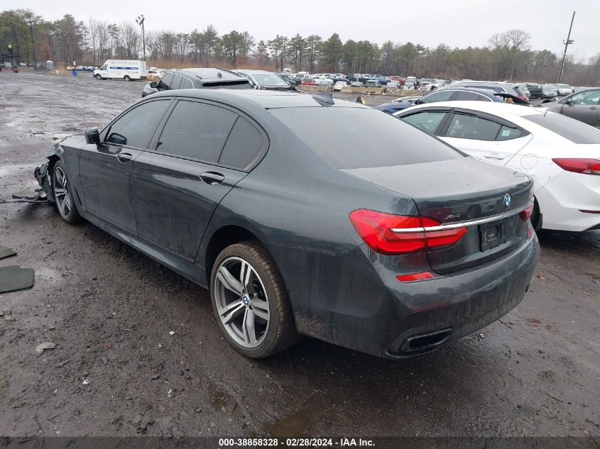 2016 BMW 750I xDrive VIN: WBA7F2C54GG419645 Lot: 38858328