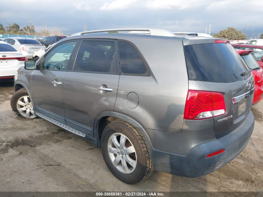 2012 Kia Sorento Lx V6 VIN: 5XYKT4A22CG280722 Lot: 38858381