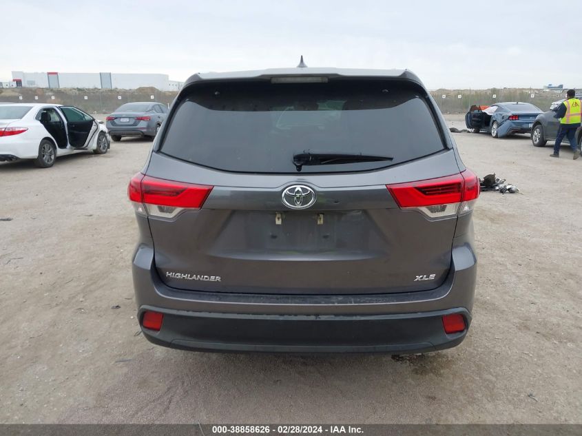 2019 Toyota Highlander Xle VIN: 5TDKZRFH6KS322979 Lot: 38858626