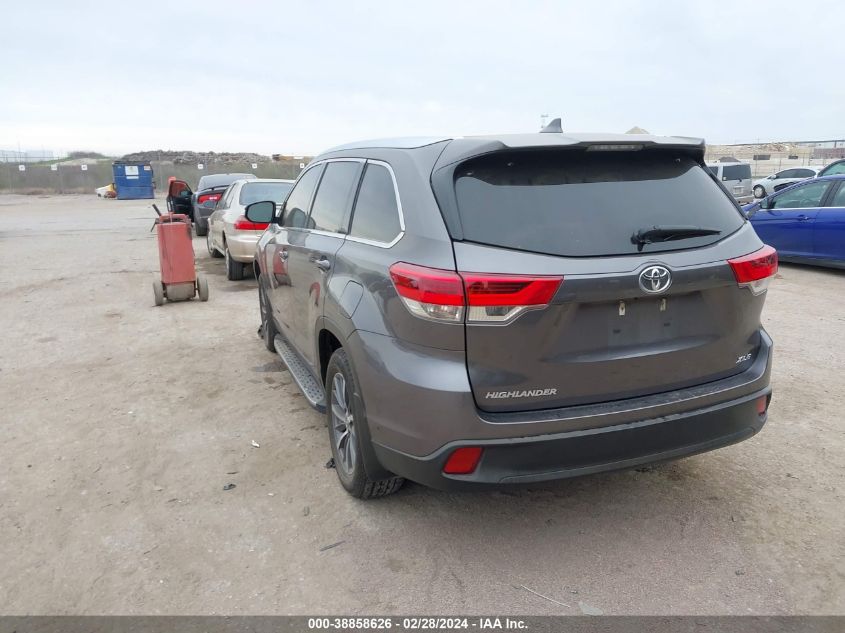 2019 Toyota Highlander Xle VIN: 5TDKZRFH6KS322979 Lot: 38858626