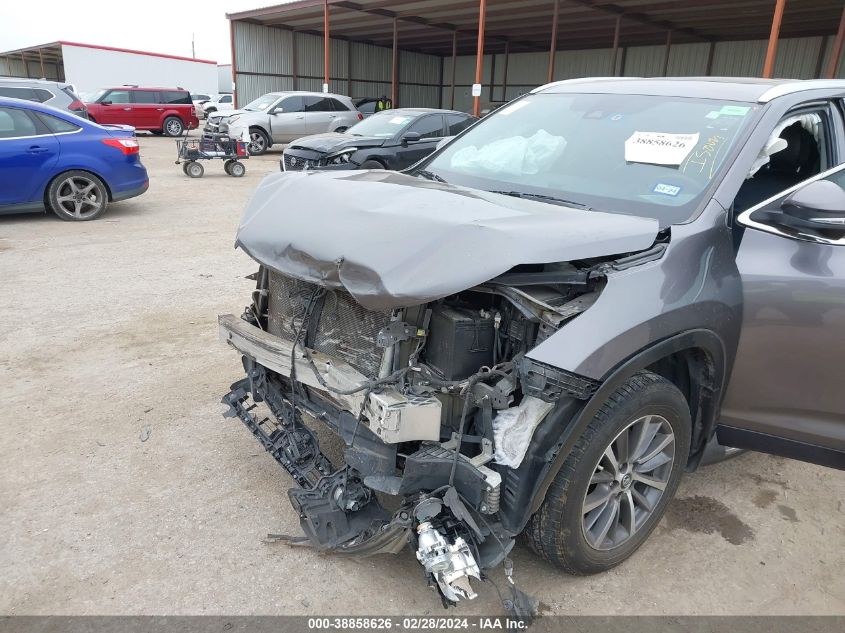 2019 Toyota Highlander Xle VIN: 5TDKZRFH6KS322979 Lot: 38858626