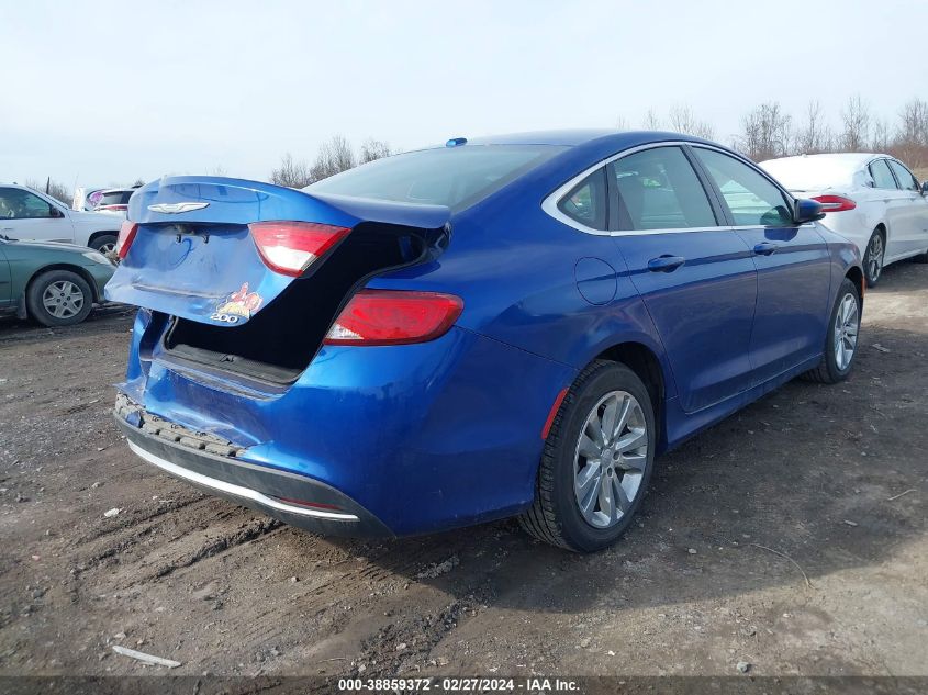 2016 Chrysler 200 Limited VIN: 1C3CCCAB2GN154555 Lot: 38859372