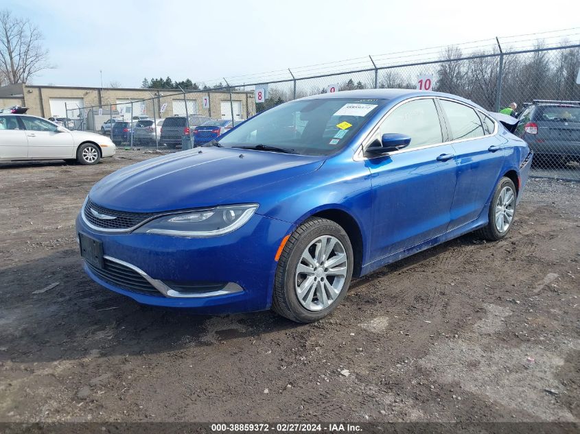 2016 Chrysler 200 Limited VIN: 1C3CCCAB2GN154555 Lot: 38859372