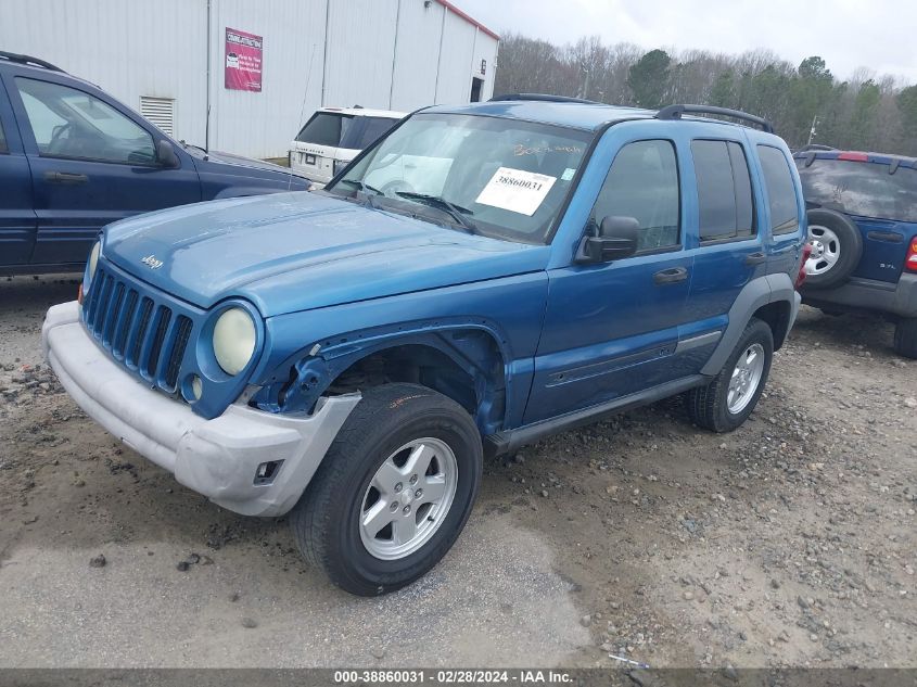 2005 Jeep Liberty Sport VIN: 1J4GK48K95W691193 Lot: 38860031