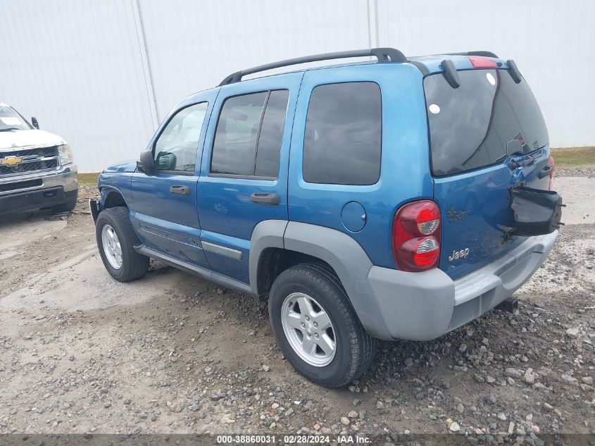 2005 Jeep Liberty Sport VIN: 1J4GK48K95W691193 Lot: 38860031