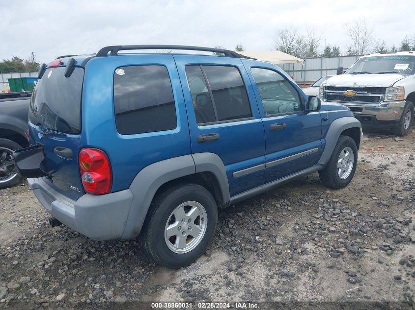 2005 Jeep Liberty Sport VIN: 1J4GK48K95W691193 Lot: 38860031