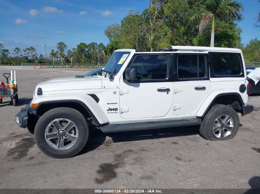 2021 Jeep Wrangler Unlimited Sahara 4X4 VIN: 1C4HJXEN1MW656479 Lot: 38860124