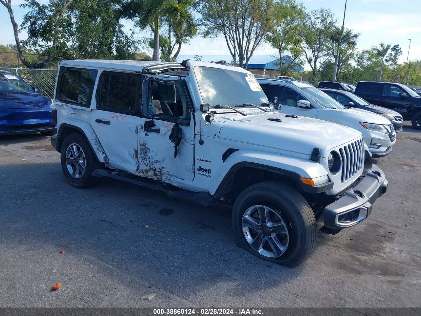 2021 Jeep Wrangler Unlimited Sahara 4X4 VIN: 1C4HJXEN1MW656479 Lot: 38860124