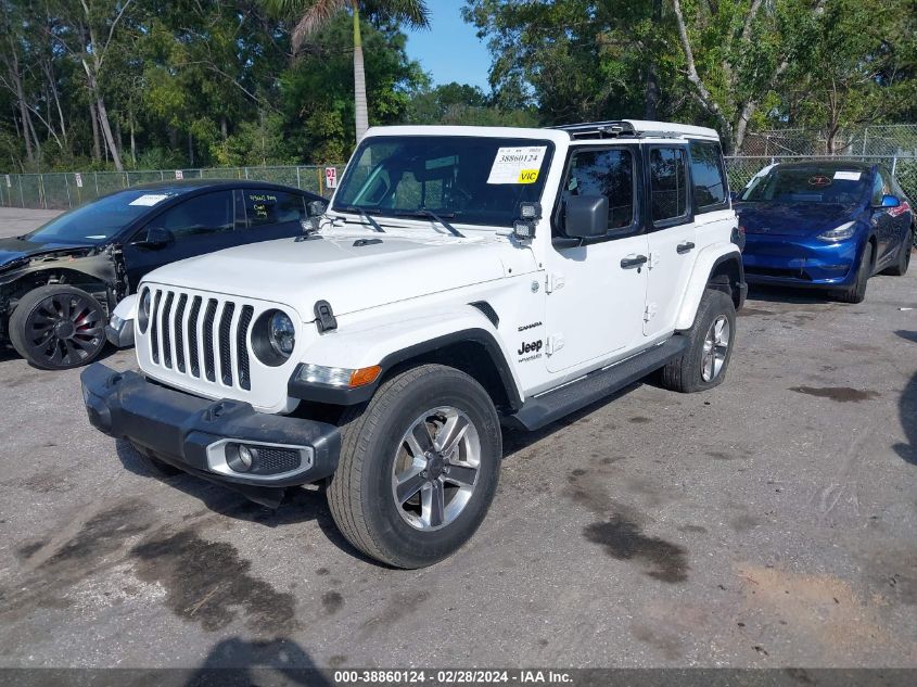 2021 Jeep Wrangler Unlimited Sahara 4X4 VIN: 1C4HJXEN1MW656479 Lot: 38860124