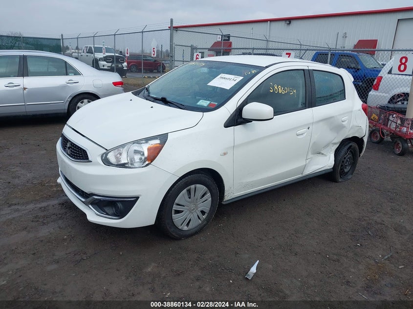 VIN ML32A3HJ8JH010852 2018 MITSUBISHI MIRAGE ES