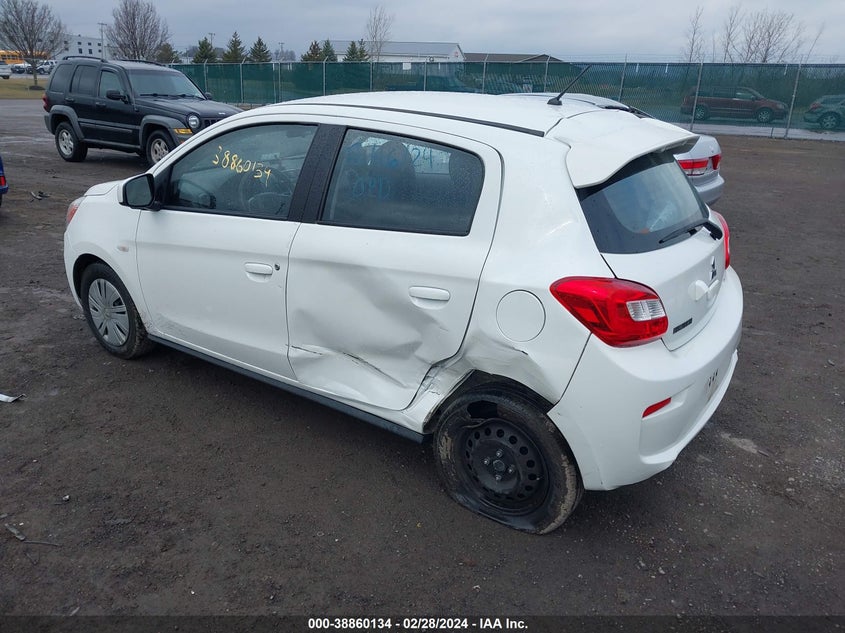 VIN ML32A3HJ8JH010852 2018 MITSUBISHI MIRAGE ES