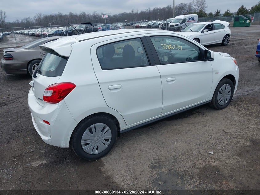 VIN ML32A3HJ8JH010852 2018 MITSUBISHI MIRAGE ES