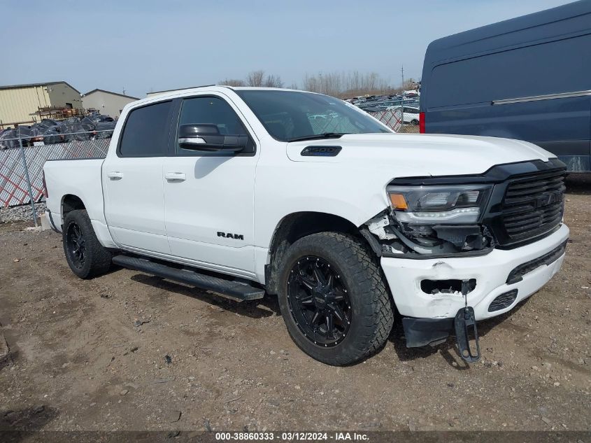 2021 Ram 1500 Big Horn 4X4 5'7 Box VIN: 1C6SRFFT7MN648597 Lot: 38860333