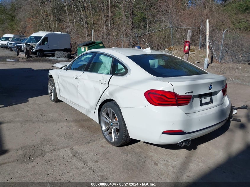 2019 BMW 430I Gran Coupe xDrive VIN: WBA4J3C51KBL05261 Lot: 38860404
