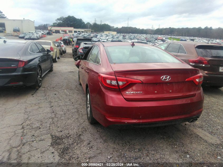 2016 Hyundai Sonata VIN: 5NPE24AFXGH398325 Lot: 38860421