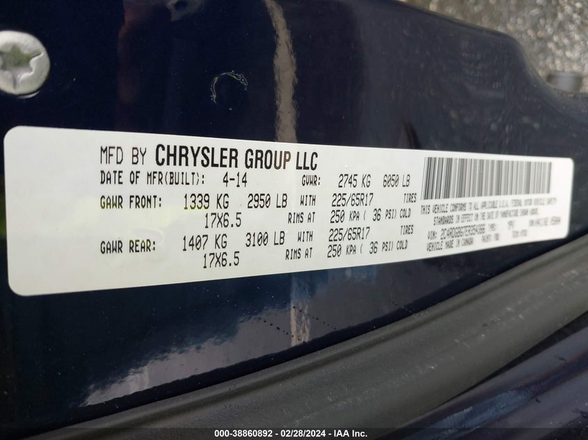 2014 DODGE GRAND CARAVAN SE - 2C4RDGBG7ER354366