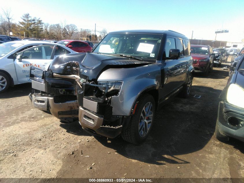 2021 Land Rover Defender X VIN: SALEXERU8M2044593 Lot: 38860933