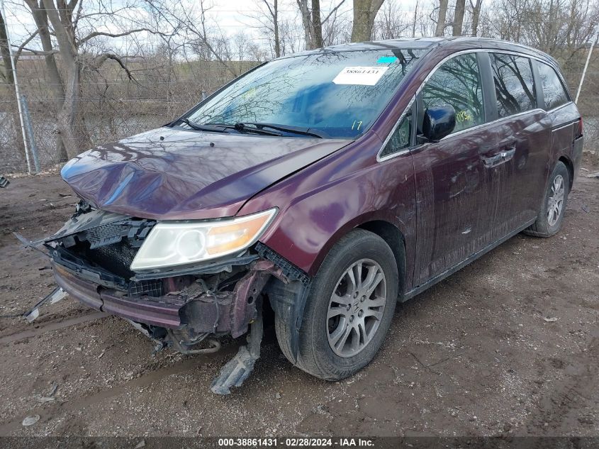 2012 Honda Odyssey Ex-L VIN: 5FNRL5H65CB091373 Lot: 38861431