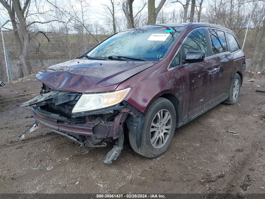 2012 Honda Odyssey Ex-L VIN: 5FNRL5H65CB091373 Lot: 38861431