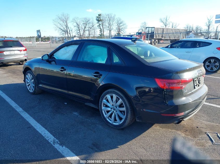 2017 Audi A4 2.0T Premium VIN: WAUANAF40HN024526 Lot: 38861653