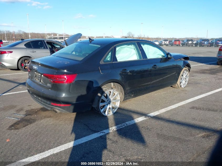 2017 Audi A4 2.0T Premium VIN: WAUANAF40HN024526 Lot: 38861653