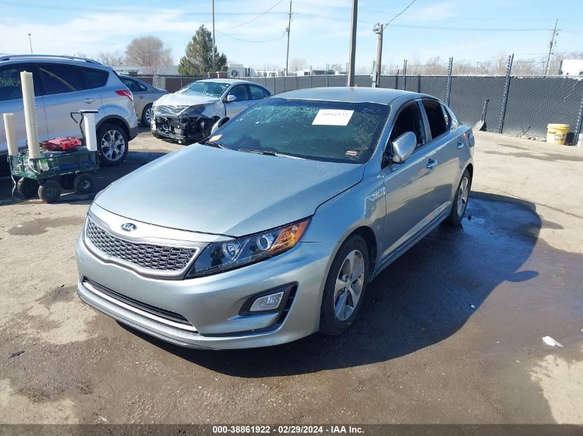 2014 Kia Optima Hybrid Lx VIN: KNAGM4AD6E5075840 Lot: 38861922