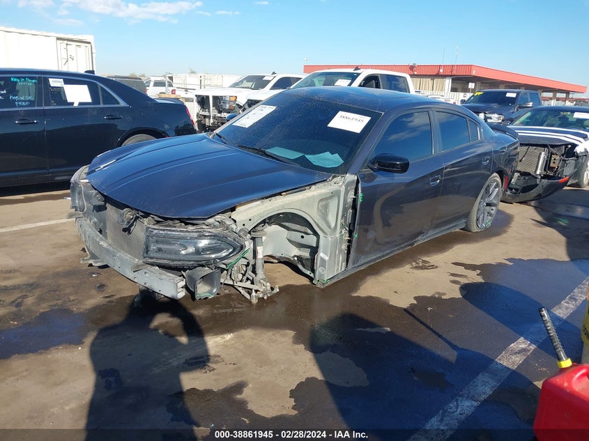 VIN 2C3CDXBG4MH591458 2021 DODGE CHARGER SXT