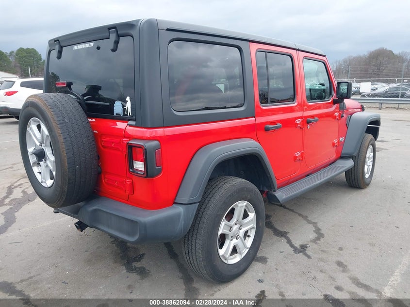 2020 JEEP WRANGLER UNLIMITED SPORT S 4X4 - 1C4HJXDN7LW165009